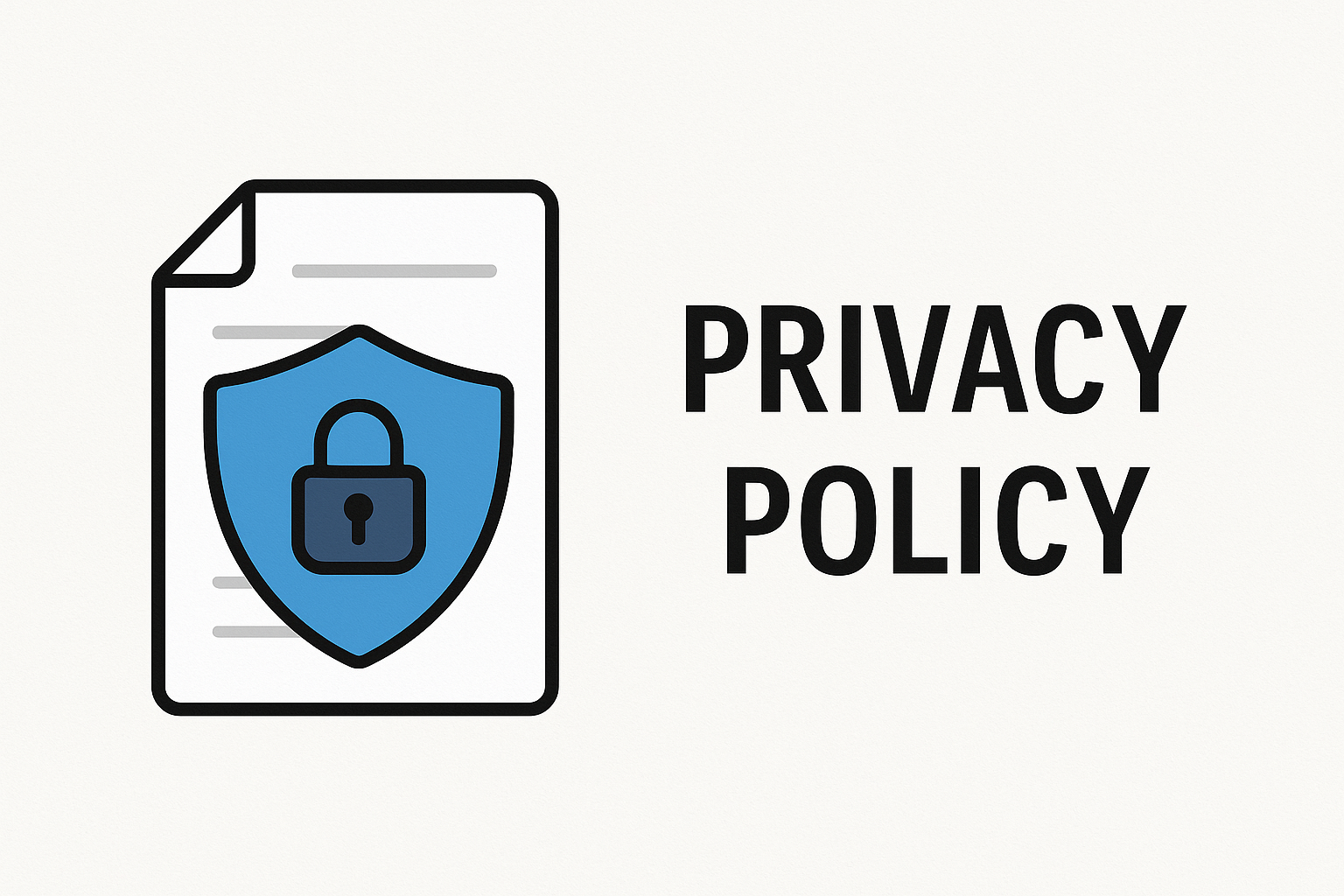 Privacy Policy icon with lock symbol